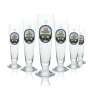 6x Münz Bier Glas 0,3l Pokal Orion Brauerei Beer Gläser Tulpe Stielglas Tumbler
