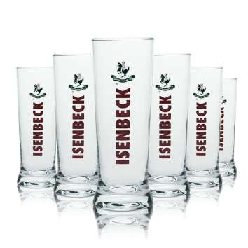 6x Isenbeck Bier Glas 0,2l Szeneglas Pokal Star Cup Tulpe...