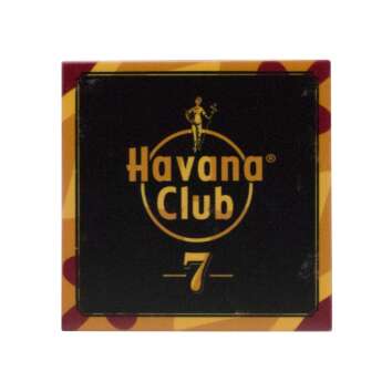 Havana Club Rum Untersetzer 10x10 Fliese Porzellan Orange Glas Bierdeckel Bar