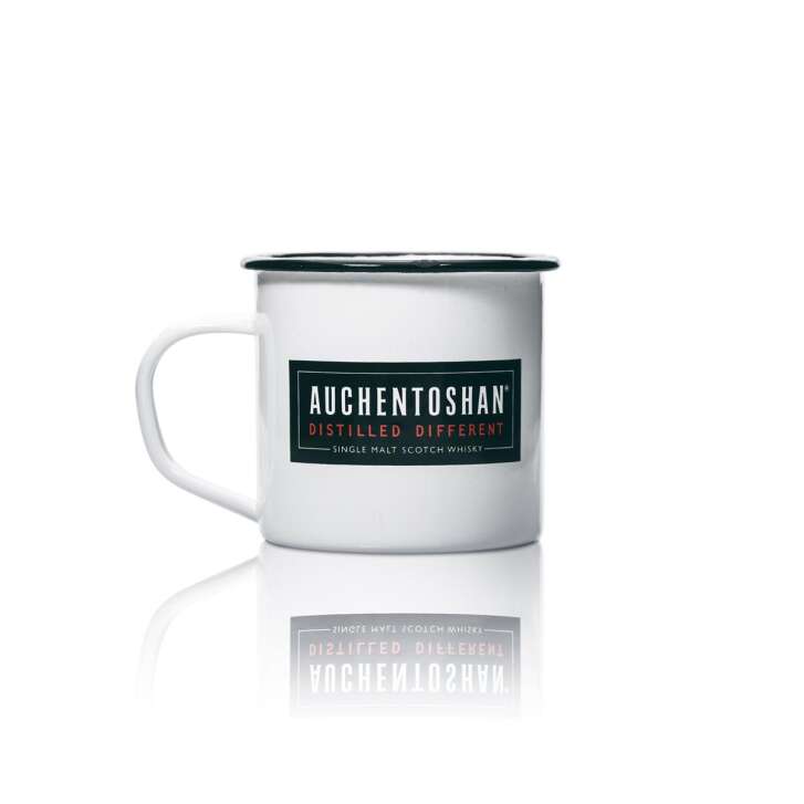 1x Auchentoshan Whiskey Glas Metall Tasse Becher