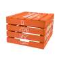 Aperol Spritz Holzkiste Orange 45x38x26cm Sitz Tisch Outdoor Garten Box Kasten