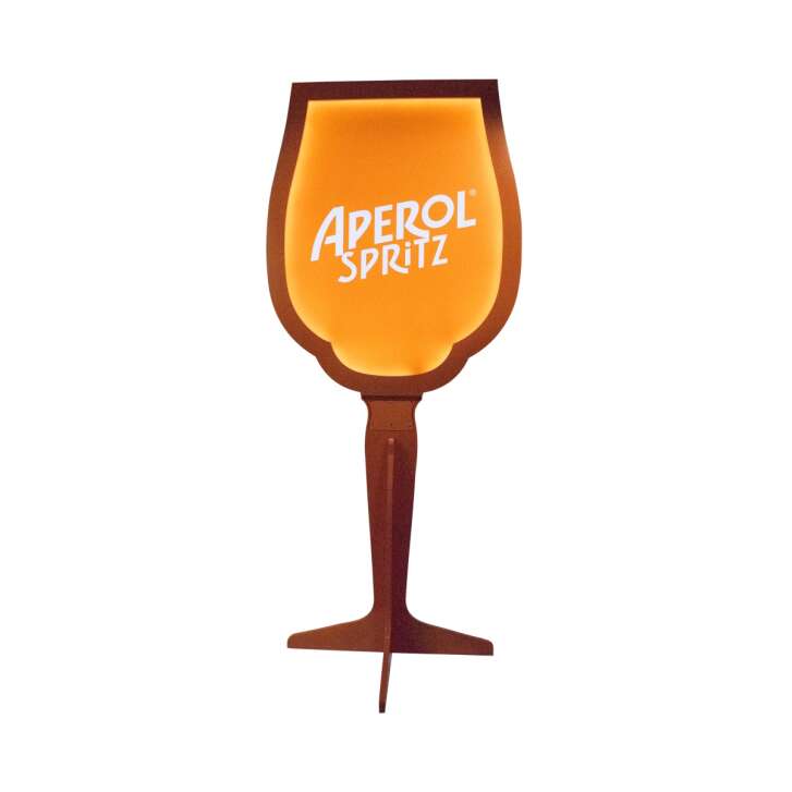 Aperol Spritz Leuchtreklame XXXL 2m Aufsteller Life-Size Glas orange LED Schild