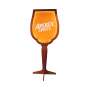 Aperol Spritz Leuchtreklame XXXL 2m Aufsteller Life-Size Glas orange LED Schild