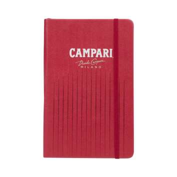 Campari Notizbuch "Milano" Rot 20x13cm Kalender Cocktail Rezepte Reminder