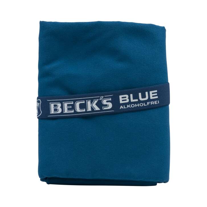Becks Bier Mikrofaser Handtuch 140x75cm Microfaser Badetuch Strand Reise blau
