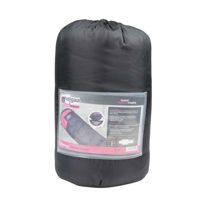 1 Becks Bier Schlafsack Mumienschlafsack für 1 Person aus Polyester in Schwarz/Pink neu