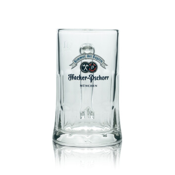 6x Hacker Pschorr Bier Glas 0,3l Krug Salzburg Seidel...