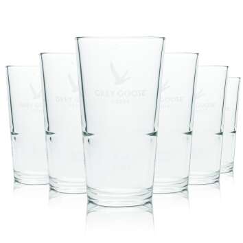 6x Grey Goose Glas 0,37l Longdrink Cocktail Gläser...