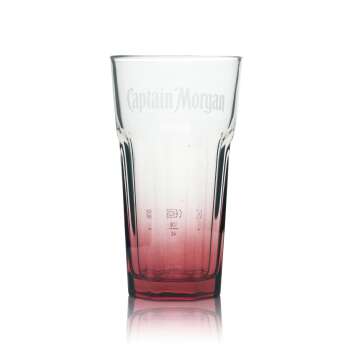 6 Captain Morgan Rum Glas 0,25l Longdrinkglas Relief mit...