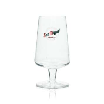 1 San Miguel Bier Glas 0,3l Pokal "Especial" Neue Version neu