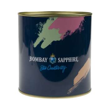 Bombay Sapphire Gin Dose "Stir Creativity" Metall Deko Box Kiste Besteckkasten