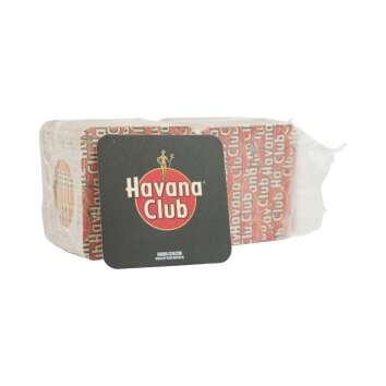 100x Havana Club Rum Untersetzer Bierdeckel Schwarz 9x9cm...
