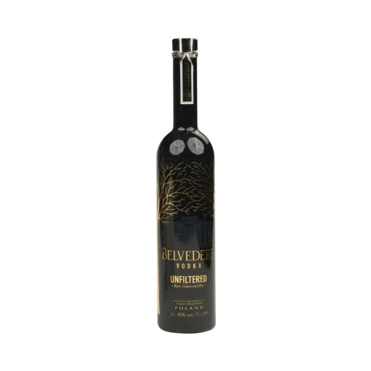 Belvedere Vodka Flasche 0,7l LEER "Unfiltered" gebraucht Deko Display EMPTY