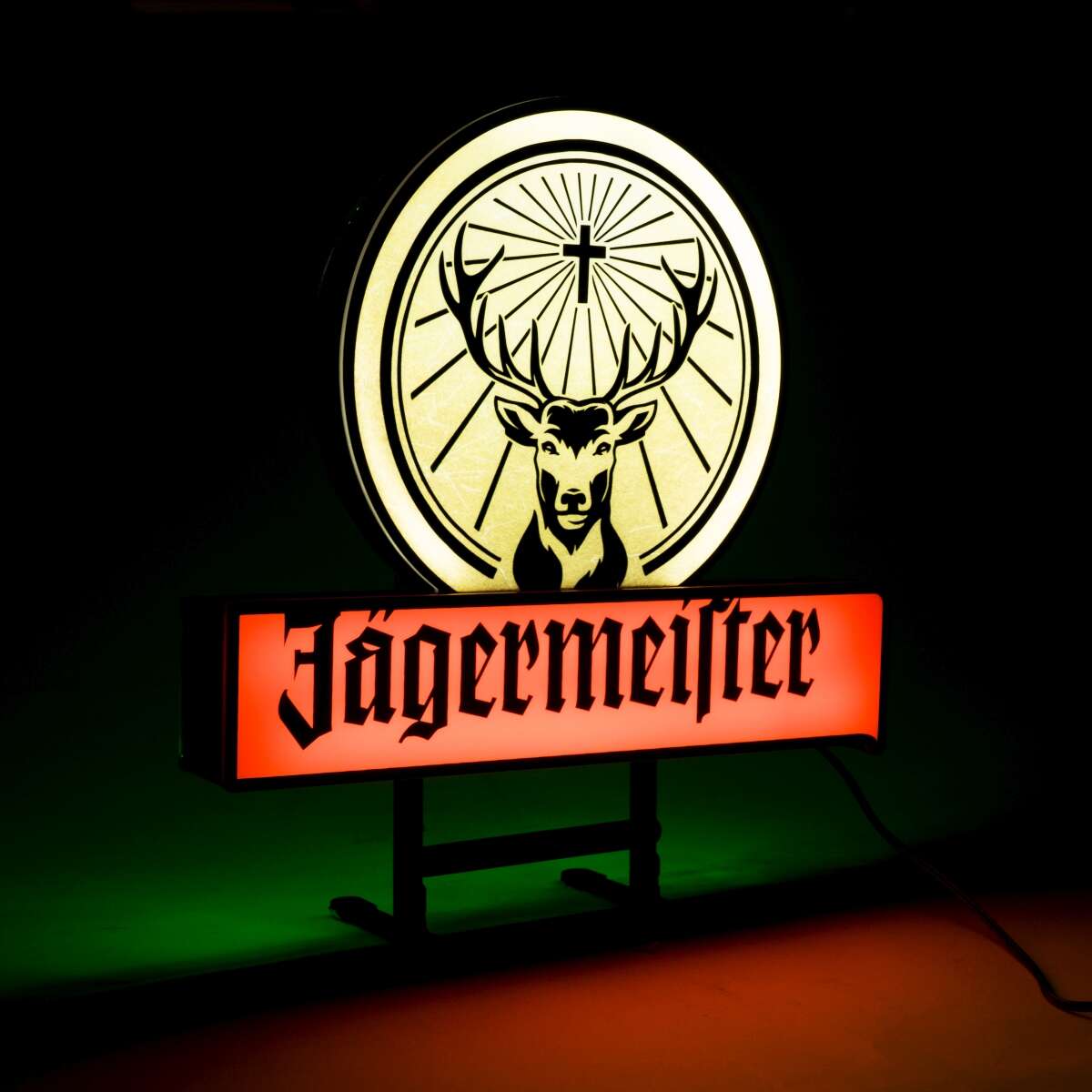 Jägermeister Leuchtreklame LED Schild Reklame Tafel Wand
