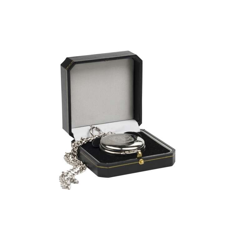Hendricks Gin Taschenuhr Silber Kette Sammler Selten Geschenkverpackung Watch