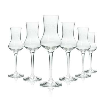 6x Sutterer 1799 Grappa Glas 0,1l Nosing Gläser...