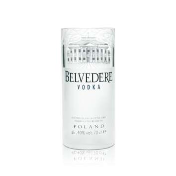 1x Belvedere Vodka Glas 0,375l geschnittene Flasche