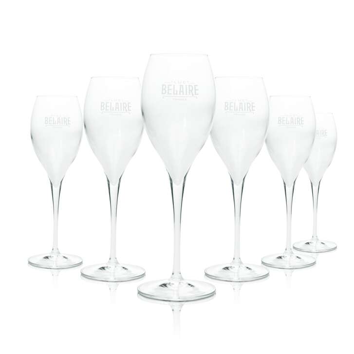 6 Luc Belaire Champagner Glas 0,1l Stilglas neu