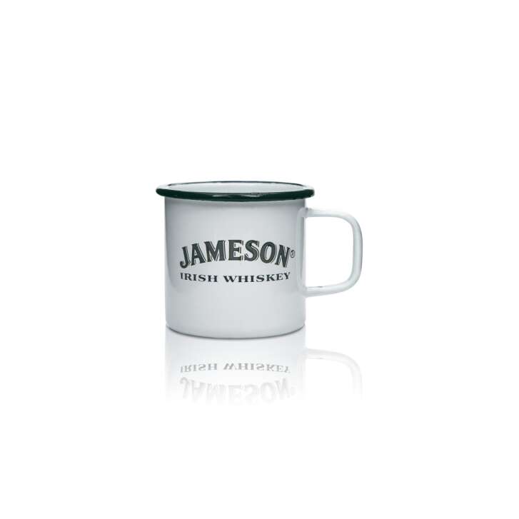 Jameson Whiskey Tasse 0,25l Metall Cup Glas Henkel Gläser Emaille Becher Irish