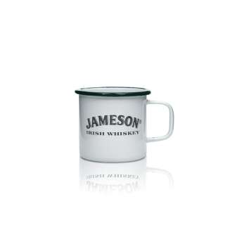 Jameson Whiskey Tasse 0,25l Metall Cup Glas Henkel...