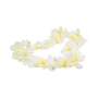 6x Malibu Likör Halsketten Blumenketten Hawaii Party Karneval gelb Weiß Deko