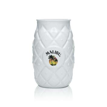 Malibu Glas 0,4l Ananas Cocktail Gläser Weiß Becher Cup Longdrink Kokos Likör