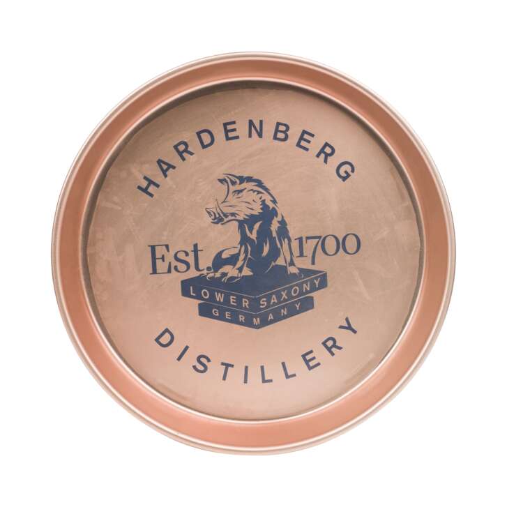 Hardenberg Tablett 35cm Metall Serviertablett Kellner Gastro Gläser Kupfer Bar