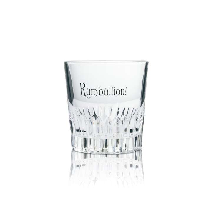 6x Rumbullion Glas 0,2l Tumbler Relief Ableforth Gläser Spiced Rum Cocktail Bar