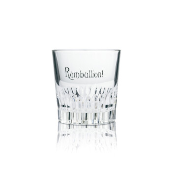 6x Rumbullion Glas 0,2l Tumbler Relief Ableforth...