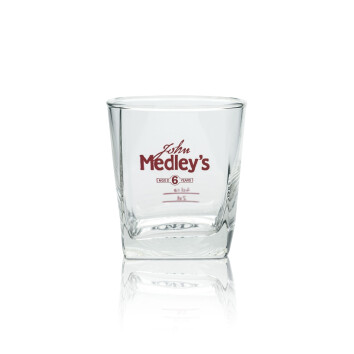 6x John Medleys Whiskey Glas 0,2l Tumbler Gläser...