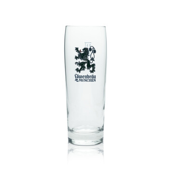 6x Löwenbräu Bier Glas 0,5l Becher Neues Logo! Gläser Willi Cup Beer Helles Bar
