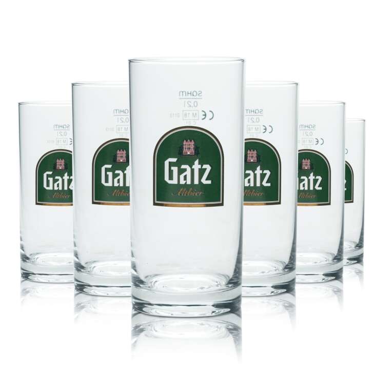 12x Gatz Bier Glas 0,2l Becher Altbier Stange Gläser Willi Beer Weiler Brauerei