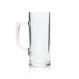 6x Bierkrug 0,3l Glas Seidel "Reno" Borgonovo Marken Gläser Henkel Humpen