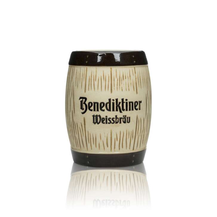 Benediktiner Bier Besteckkorb Keramik Halter Fass Glas Krug Ständer Kasten Bar