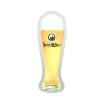 Benediktiner Bier Leuchtreklame Weißbier Glas LED...
