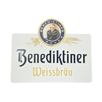 Benediktiner Bier Leuchtreklame LED Schild Werbe Tafel...