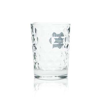 6x Three Sixty Vodka Glas 0,2l Tumbler Relief Gläser Cocktail Longdrink rund