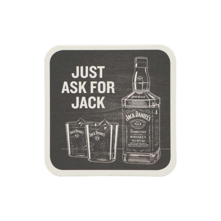 100x Jack Daniels Whiskey Bierdeckel Untersetzer Just Ask For Jack Filz Glas