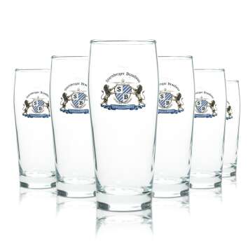 6x Starnberger Brauhaus Bier Glas 0,5l Becher Willi...