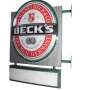 Becks Bier Leuchtreklame Zweiteilig Wand Schild Gastro Pub Bar Wirtschaft Bräu