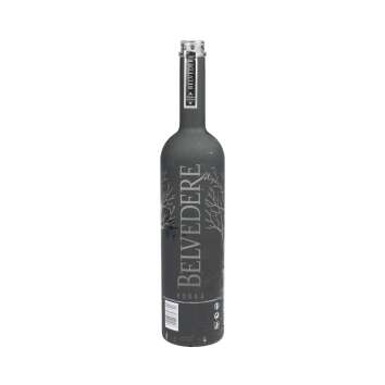 Belvedere Vodka LEERE Flasche 1,75l schwarz matt LED Deko...