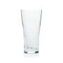 6x Selters Wasser Glas 0,1l Becher Gläser V-Form Relief Kontur Soda Gastro Hotel