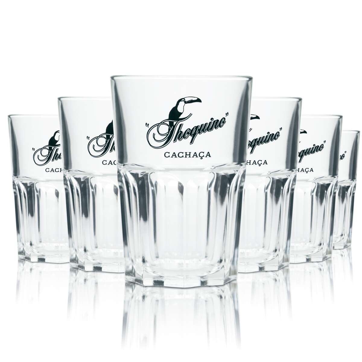 6x Thoquino Rum Glas 0,3l Longdrink Cocktail Gläser