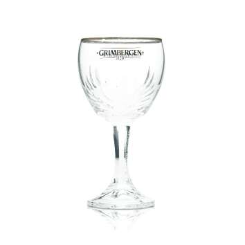 Grimbergen Bier Glas 0,15l Pokal Kelch Tulpe Relief...