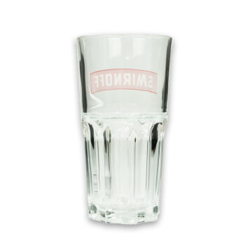 12x Smirnoff Vodka Glas Longdrink rote Schrift
