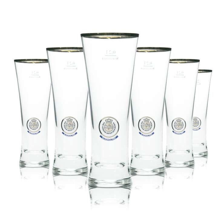 6x Warsteiner Bier Glas 0,2l Pokal Stange Becher Alkoholfrei Gläser Bar Gastro