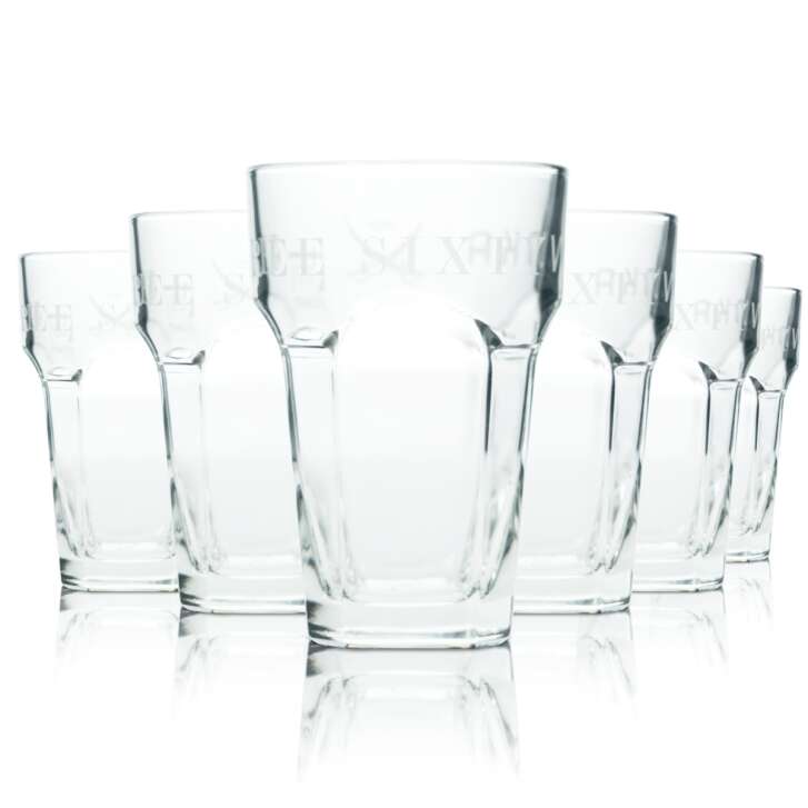 6x Three Sixty Vodka Glas 0,2l Longdrink Cocktail Gläser Bar Gastro Tumbler Eich