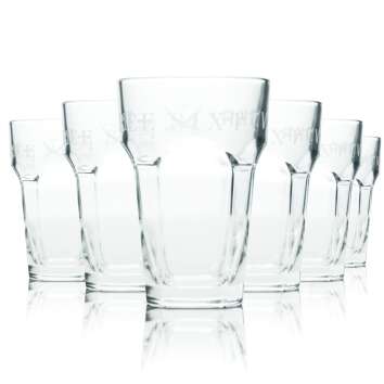 6x Three Sixty Vodka Glas 0,2l Longdrink Cocktail...
