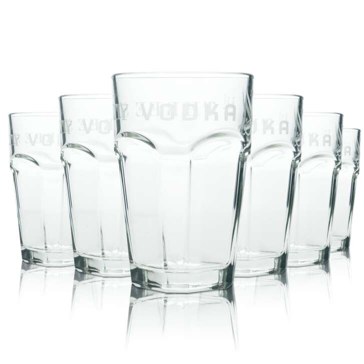6x Three Sixty Vodka Glas 0,3l Longdrink Cocktail Gläser Bar Gastro Tumbler Eich