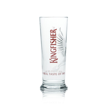 6x Kingfisher Bier Glas Half Pint 0,25l Pokal Becher...